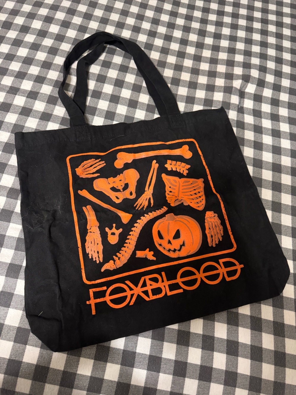 Foxblood Black & Orange Halloween Tote Bag